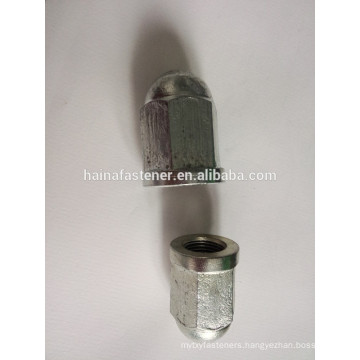 galvanized big hex cap nut with mild steel DIN1587